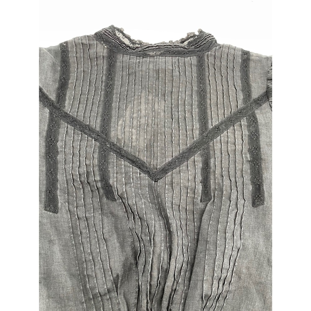 DOEN Women Top Victorian Black Ramie Extra Small - Picture 9 of 9